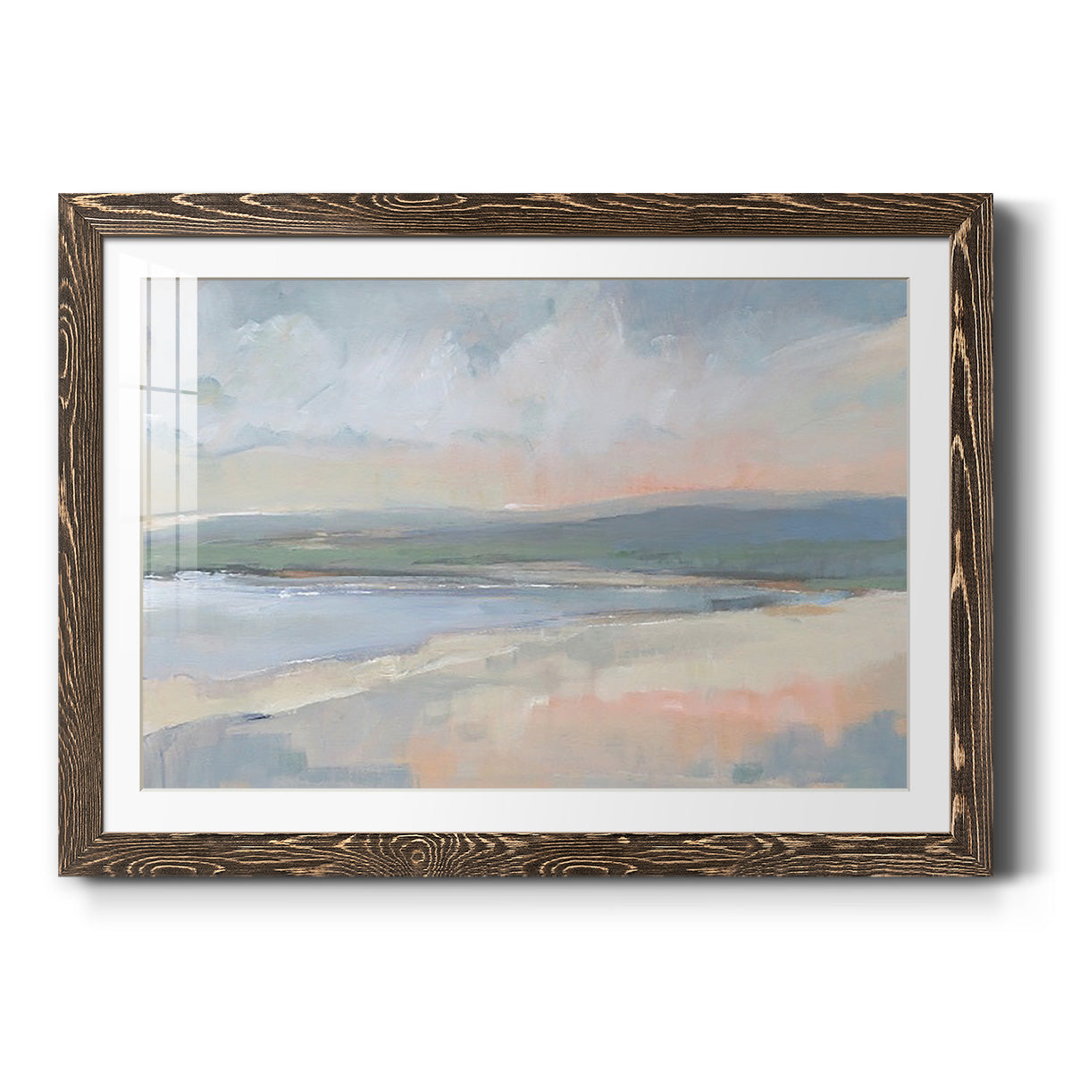 Coastal Study I - Barnwood Framed Art Print