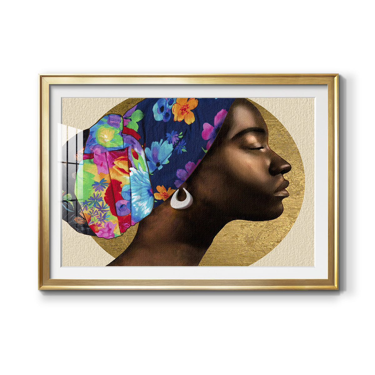 Golden Lady I Premium Framed Print - Ready to Hang