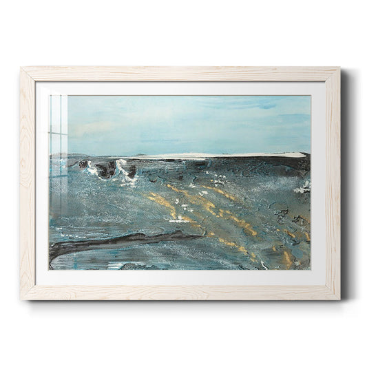 Flow of Love in Ocean II - Barnwood Framed Art Print