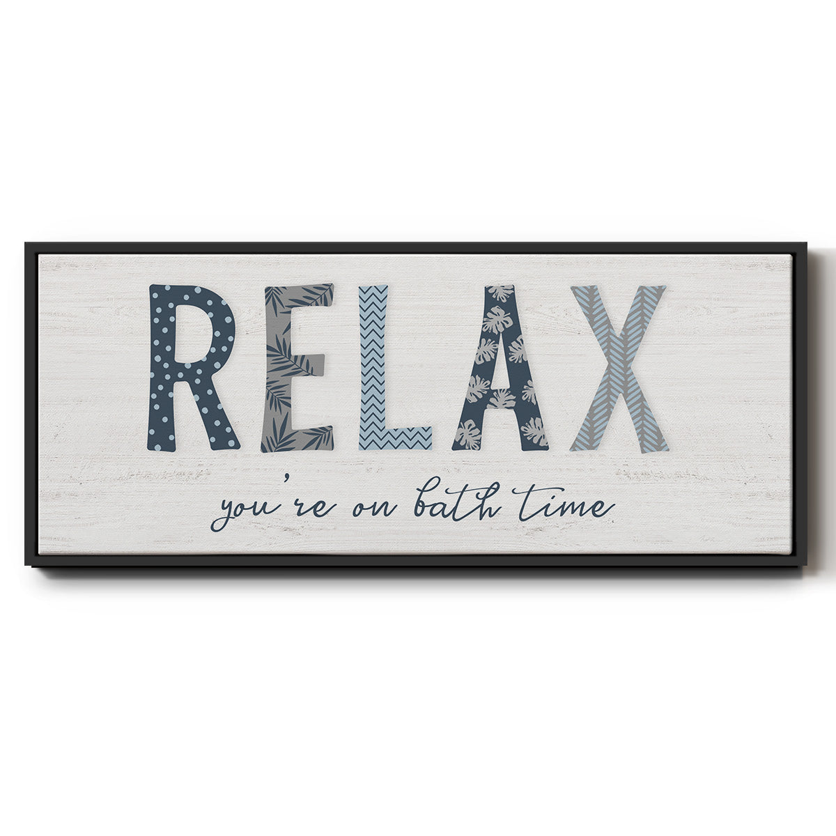 Relax - Floater Framed Canvas Print
