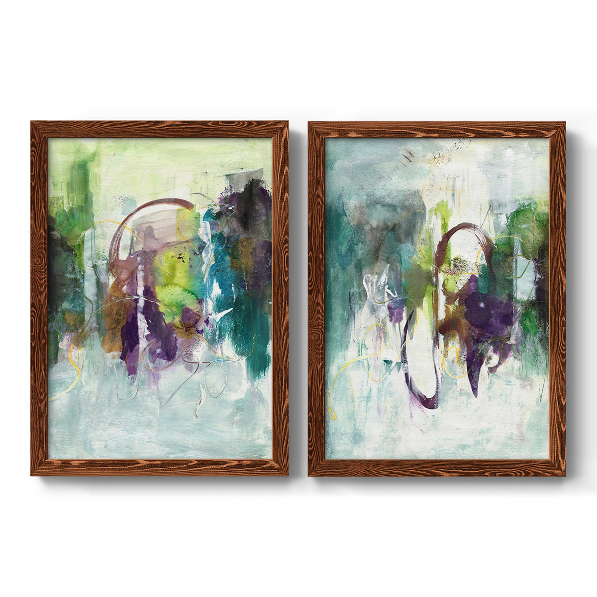 Moving On I - Premium Framed Canvas 2 Piece Set - Ready to Hang