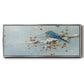 Blue Bird in Winter - Floater Framed Canvas Print