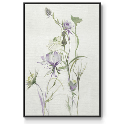 Late Summer Wildflowers II V30 - Framed Premium Gallery Wrapped Canvas L Frame - Ready to Hang