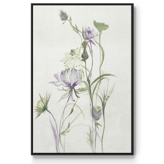 Late Summer Wildflowers II V30 - Floater Framed Canvas Print