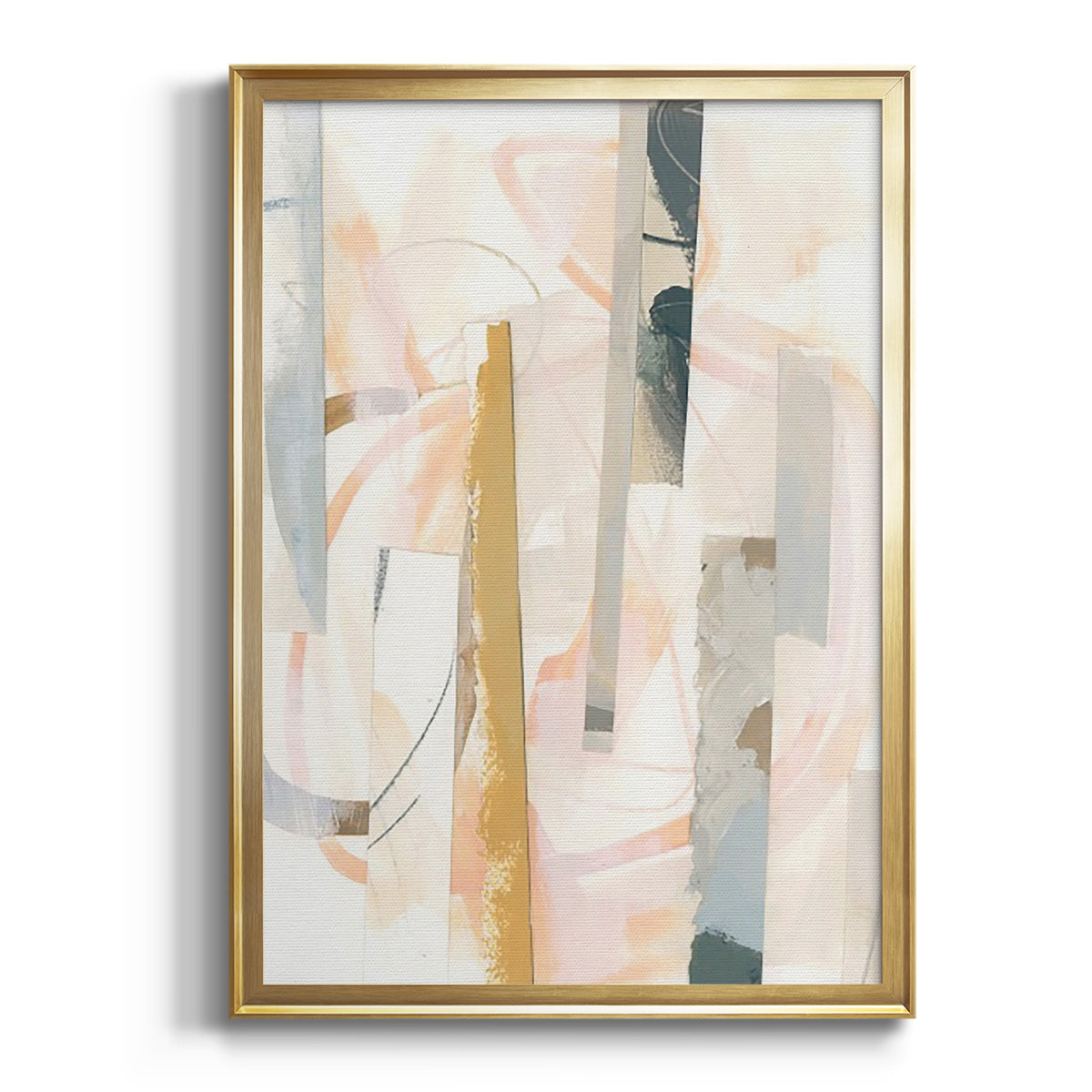 Melon Litmus I - Modern Framed Canvas Print