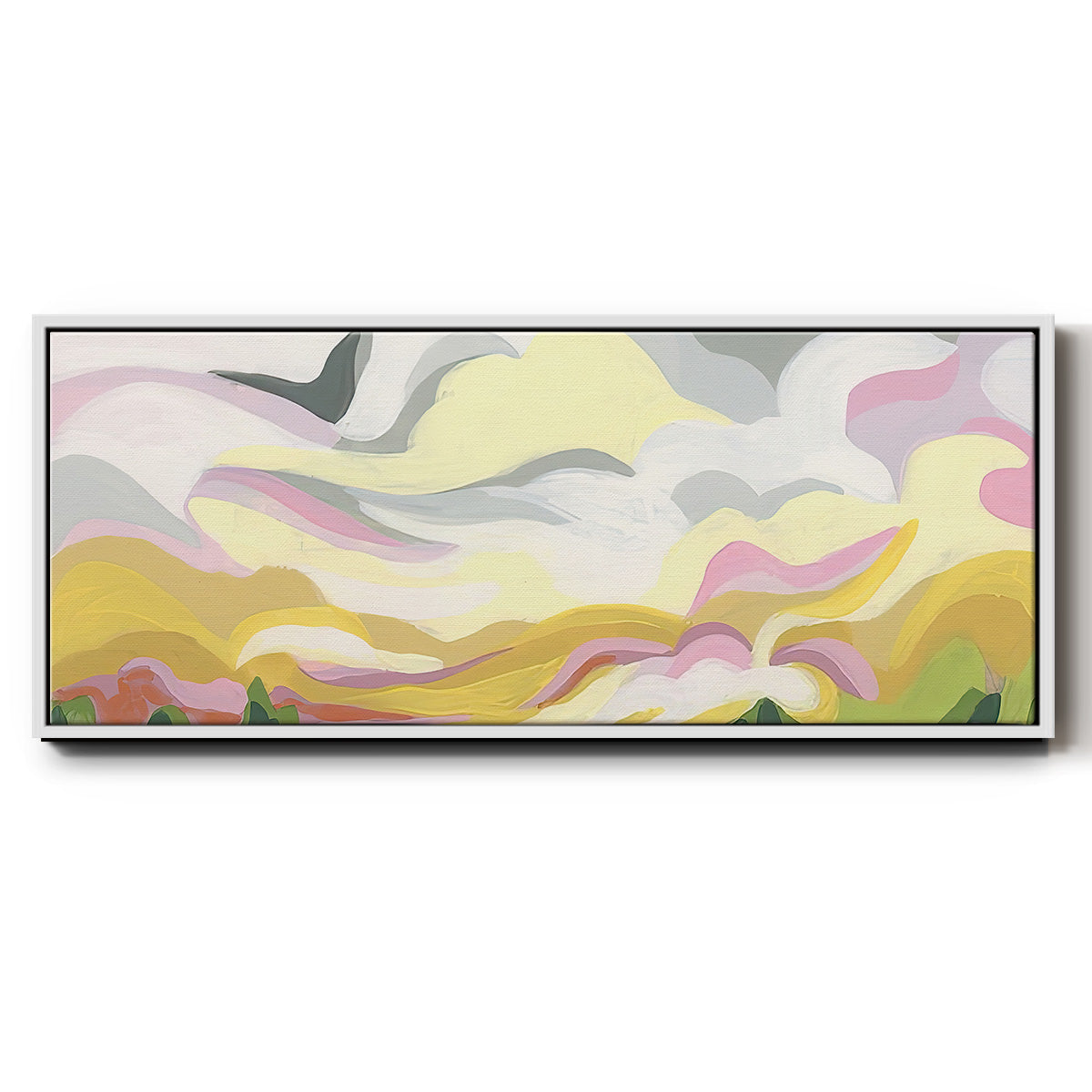 Valley Swirl II - Floater Framed Canvas Print