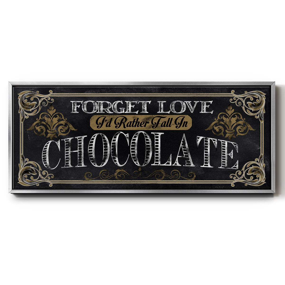 Chocolate - Floater Framed Canvas Print