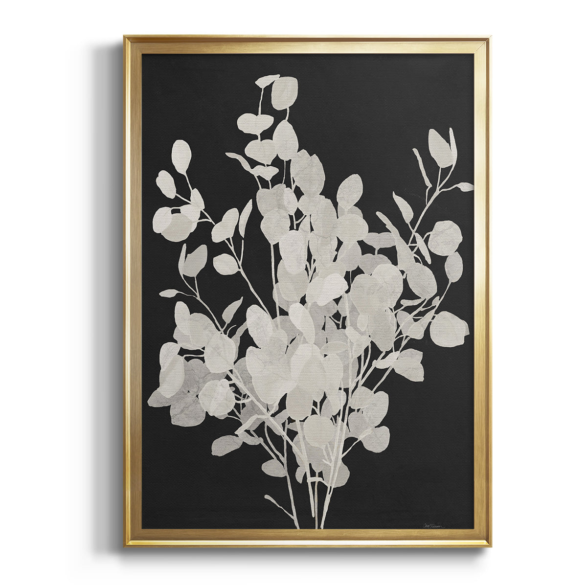 Misty Branches II - Modern Framed Canvas Print