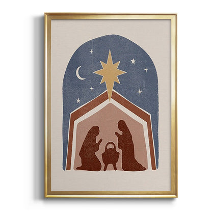 Boho Nativity I - Modern Framed Canvas Print