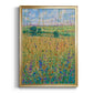 Wildflower Path I - Modern Framed Canvas Print
