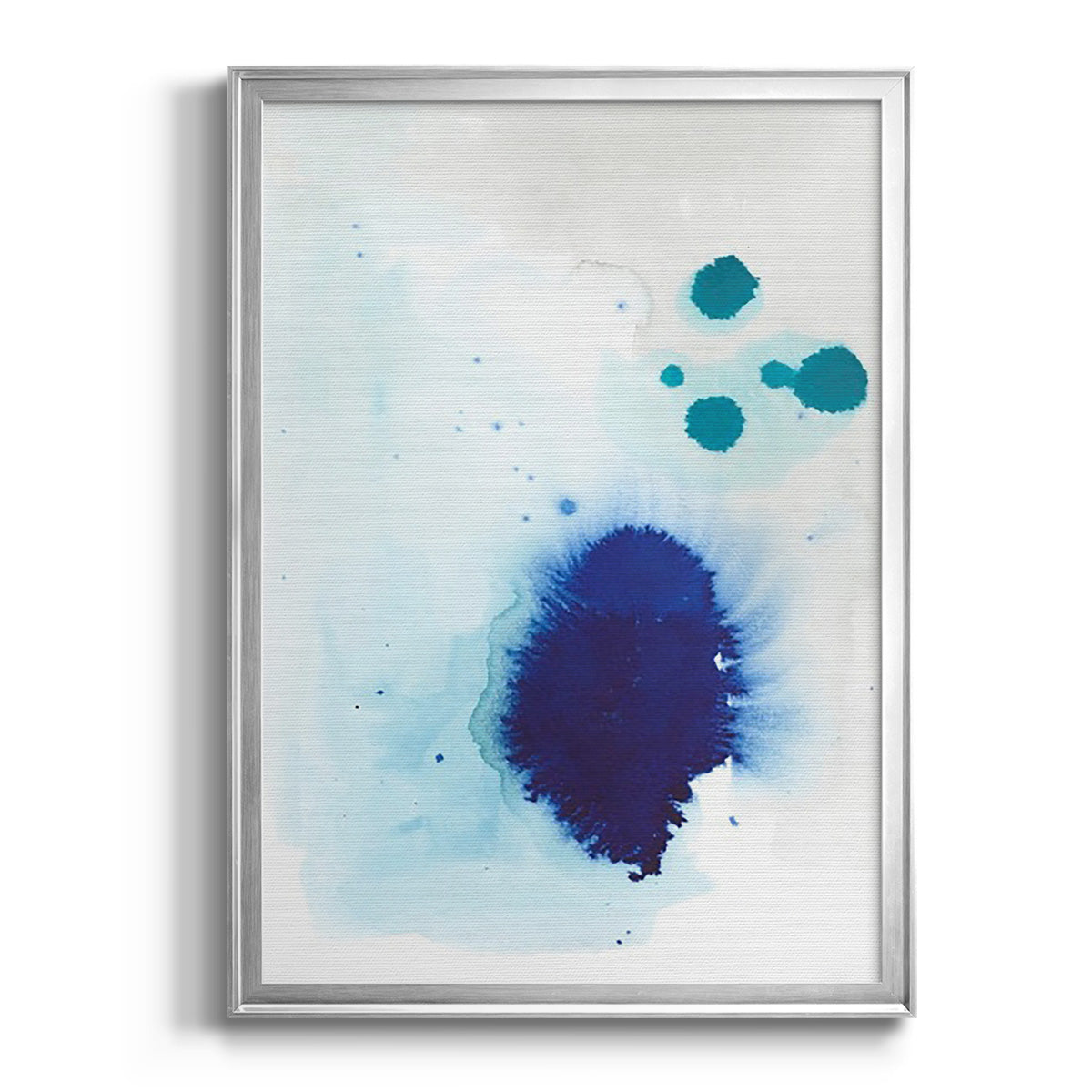 Spare Blue I - Modern Framed Canvas Print