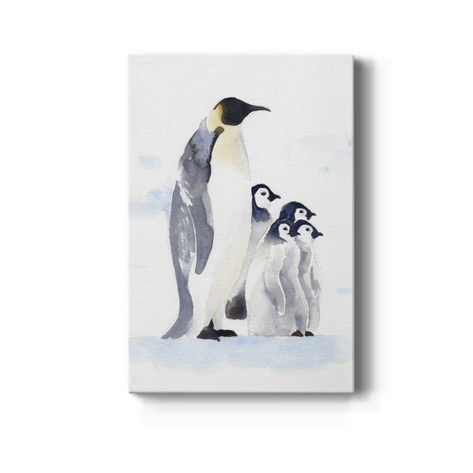 Emperor Penguins I Premium Gallery Wrapped Canvas - Ready to Hang