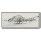Scenic Scribble II - Floater Framed Canvas Print
