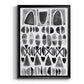 Grey Arches I - Modern Framed Canvas Print