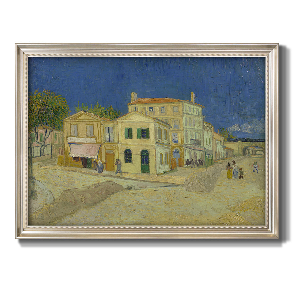 The Yellow House - Ornate Framed Canvas Print
