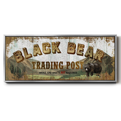 Black Bear Trading Post - Floater Framed Canvas Print