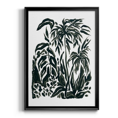Ink Jungle IV - Modern Framed Canvas Print
