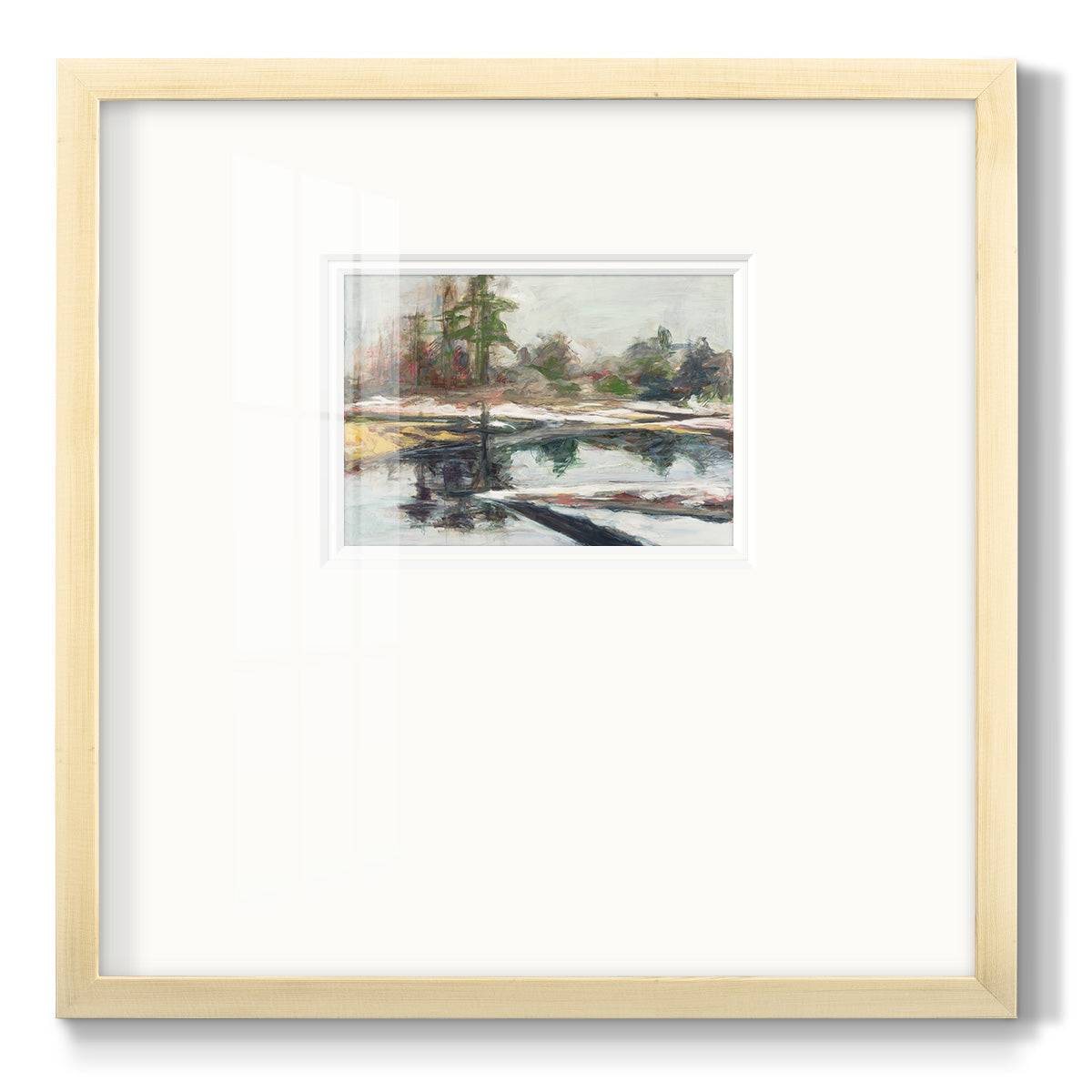 Quiet Reflection - Double Matboard Framed Print