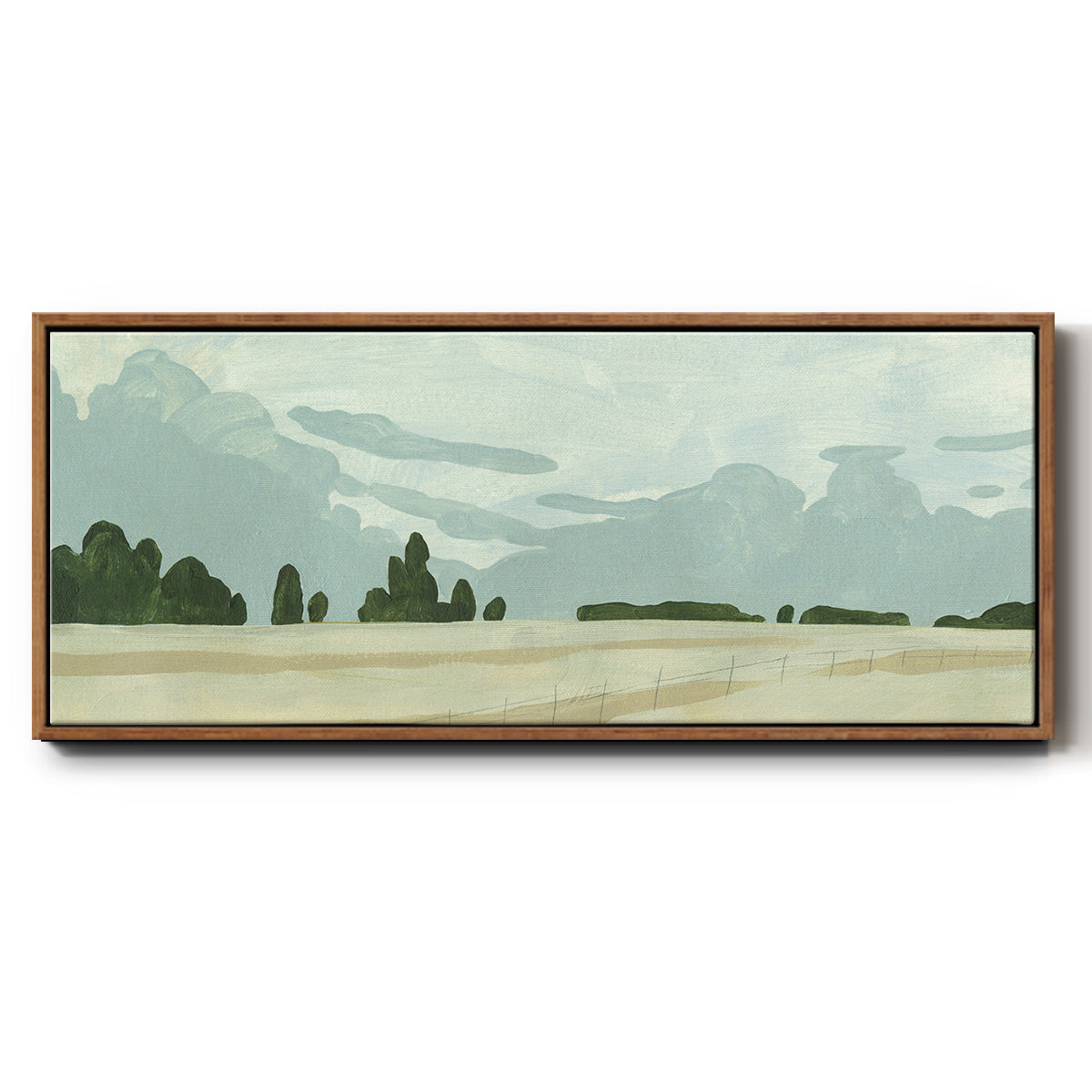 Farmland Study I - Floater Framed Canvas Print