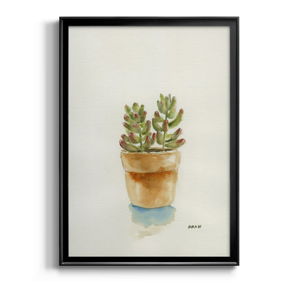 Succulent III - Modern Framed Canvas Print