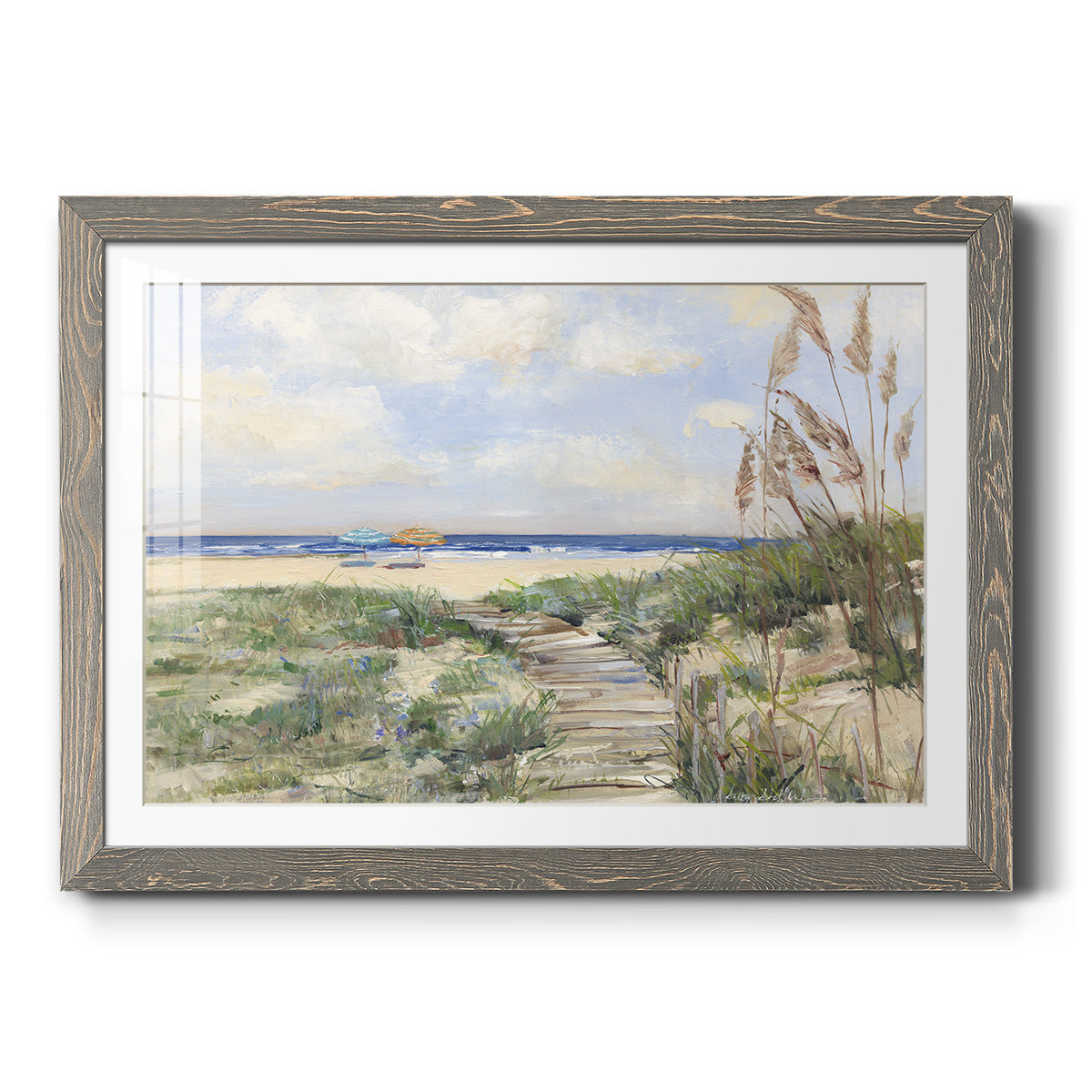 Summer Seas - Barnwood Framed Art Print