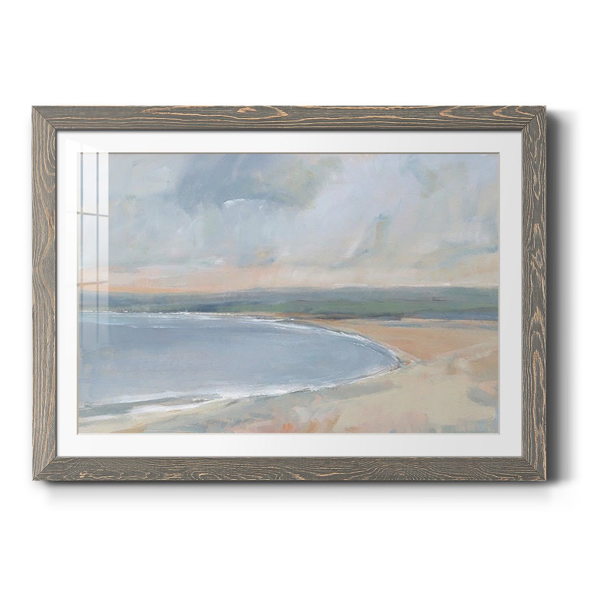 Coastal Study II - Barnwood Framed Art Print