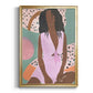 Curly Lady III - Modern Framed Canvas Print