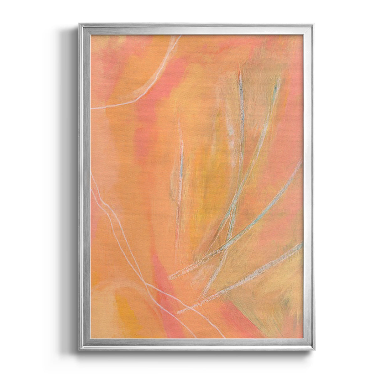 Peach Bliss II - Modern Framed Canvas Print