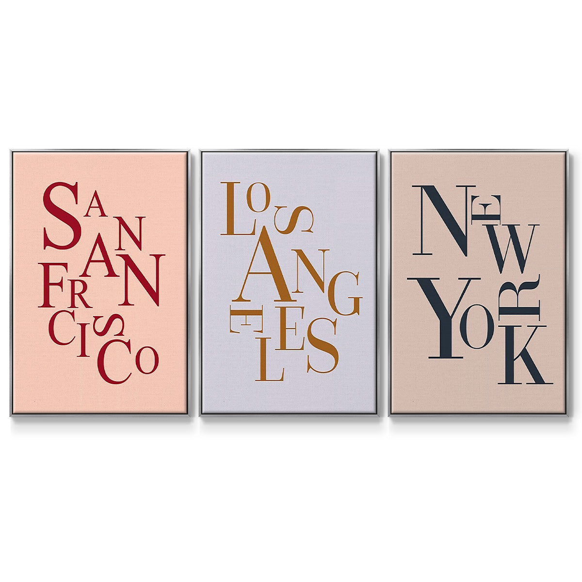 City Center Type I - Floater Framed Canvas Set