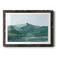 Green Grey Mountains I - Barnwood Framed Art Print