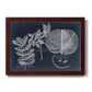 Foliage on Navy I Premium Framed Canvas- Ready to Hang