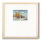 Autumn Barn- Premium Framed Print Double Matboard