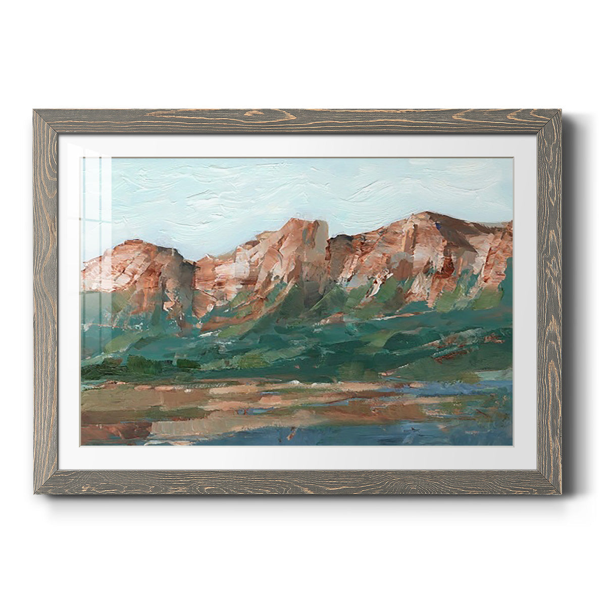 Heading West I - Barnwood Framed Art Print