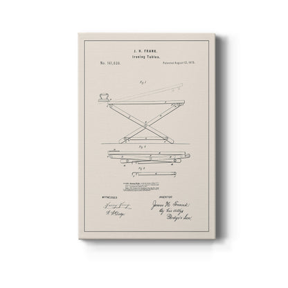 Laundry Patent IV - Canvas Art Print