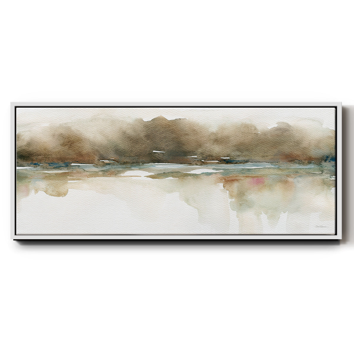 Softer Reflections - Floater Framed Canvas Print