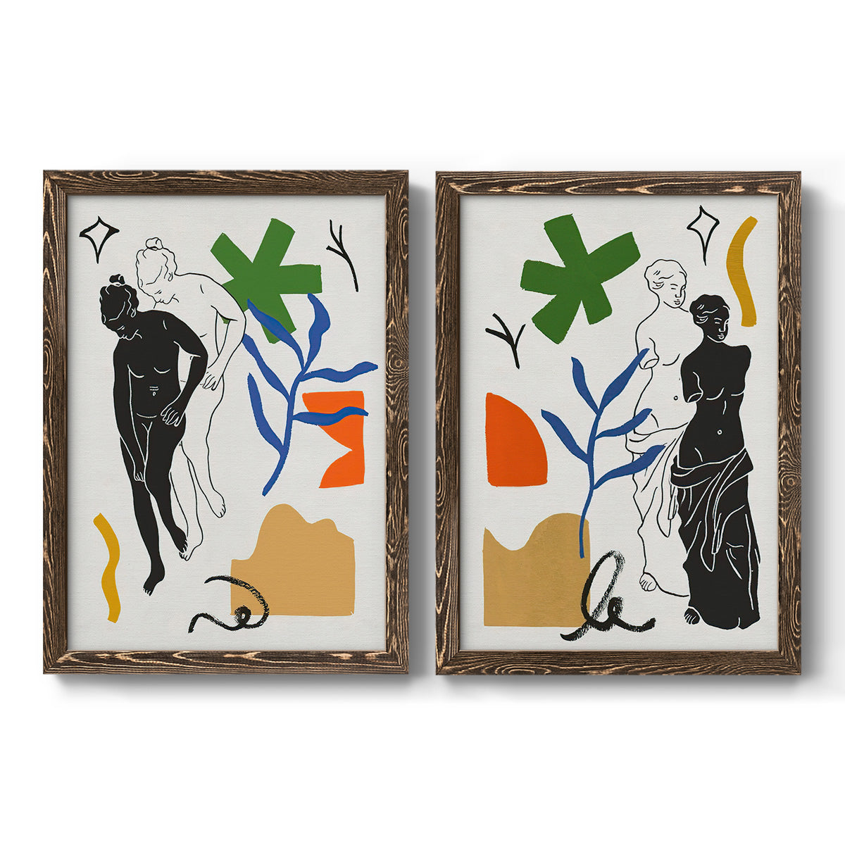 Starry Venus III - Premium Framed Canvas 2 Piece Set - Ready to Hang