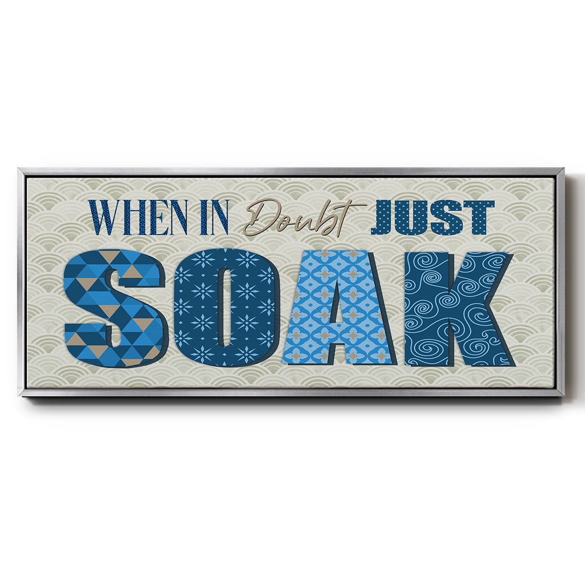 When in Doubt - Floater Framed Canvas Print