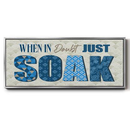 When in Doubt - Floater Framed Canvas Print