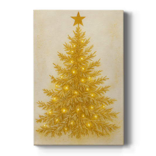 Village of Tinsel-Gold Hush - Canvas Art Print