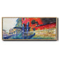 The Red House, 1908 - Floater Framed Canvas Print