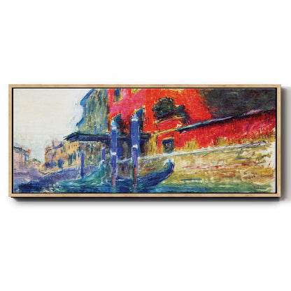 The Red House, 1908 - Floater Framed Canvas Print
