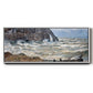 The Manneport, Étretat, Rough Sea, 1883 - Floater Framed Canvas Print