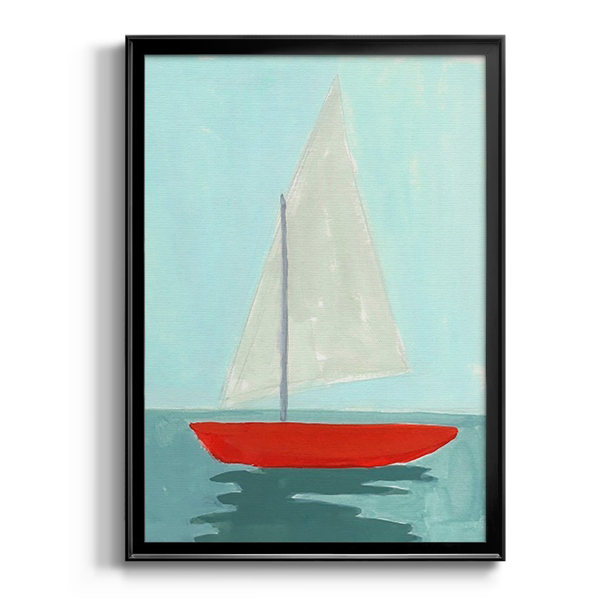 Small Sail II - Modern Framed Canvas Print