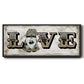 Winter Wonderland Friend Love - Floater Framed Canvas Print