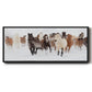 Pasture Run - Floater Framed Canvas Print