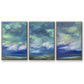 Island Dusk - Framed Premium Gallery Wrapped Canvas L Frame 3 Piece Set - Ready to Hang