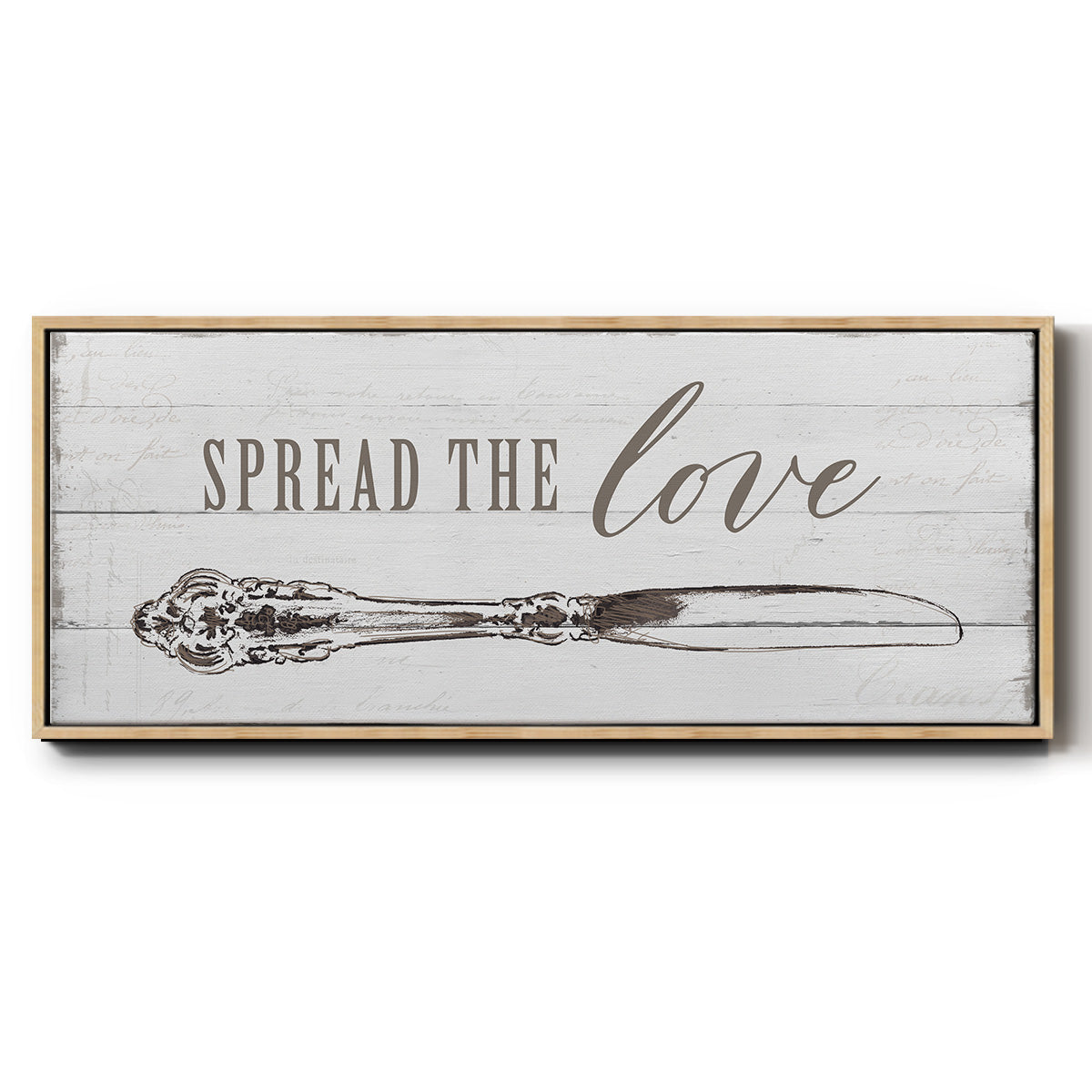 Spread the Love - Floater Framed Canvas Print