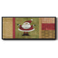 Holiday Santa - Floater Framed Canvas Print