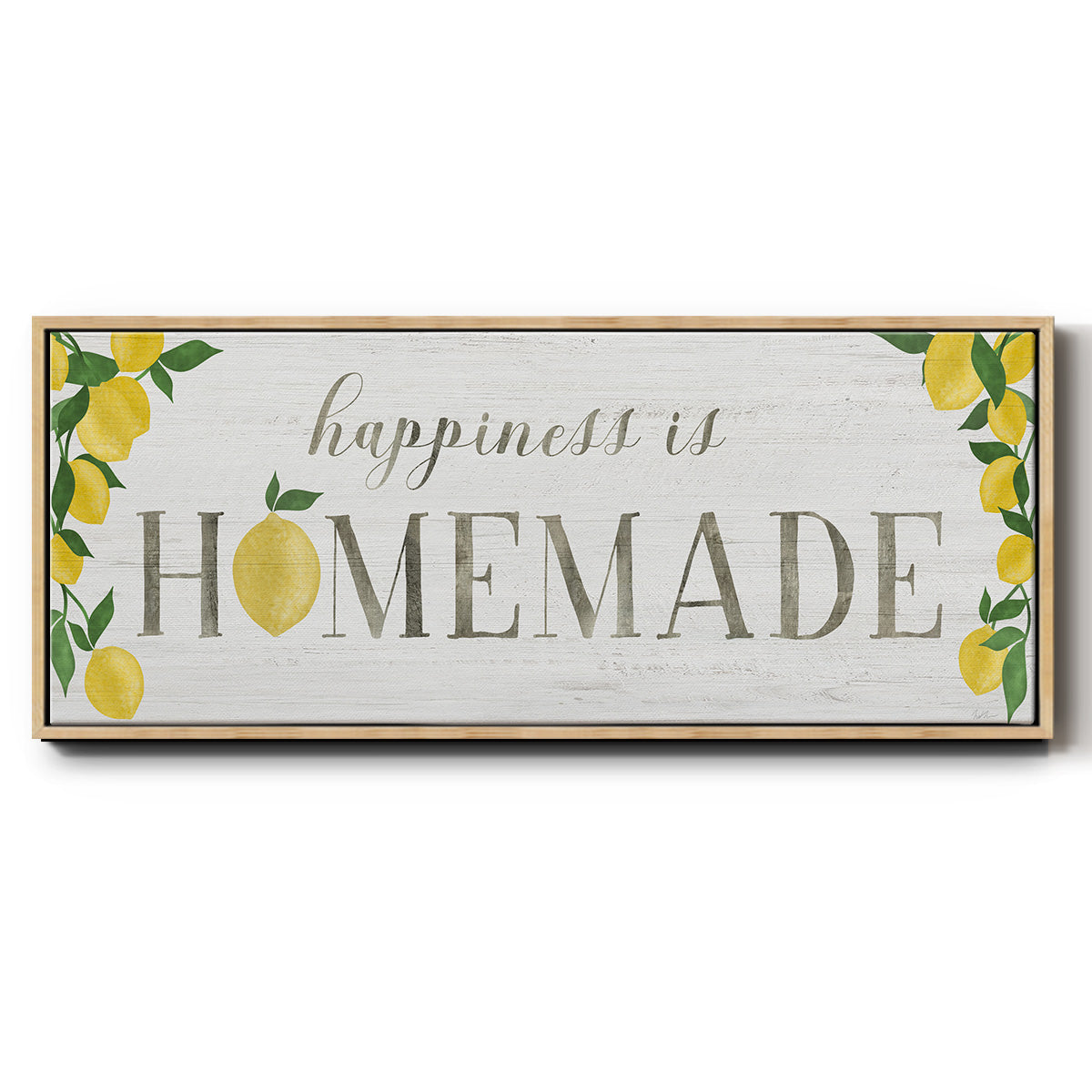 Homemade Lemons - Floater Framed Canvas Print