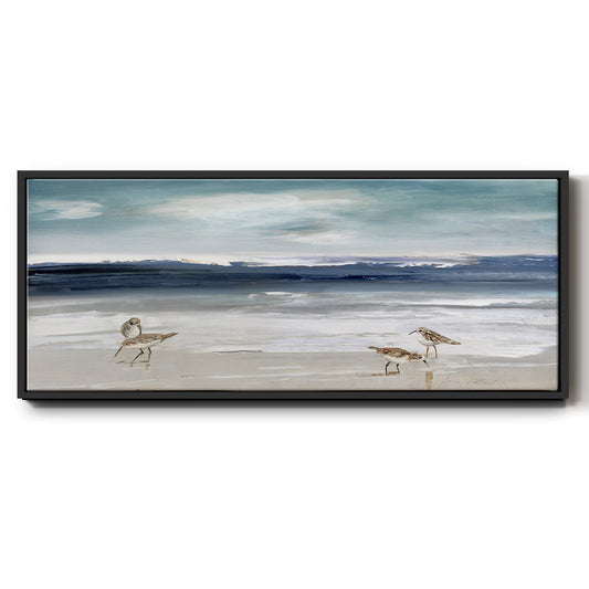 Sandpiper Bay - Floater Framed Canvas Print